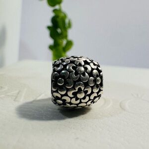 Authentic Retired Pandora Perfect Posies S925 Ale Charm